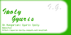ipoly gyuris business card